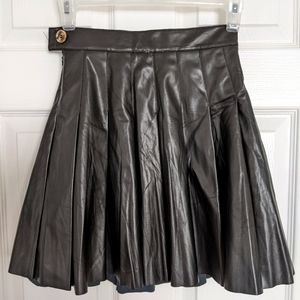 ⭐2/$22⭐ Ardene Pleated Faux Leather Skirt